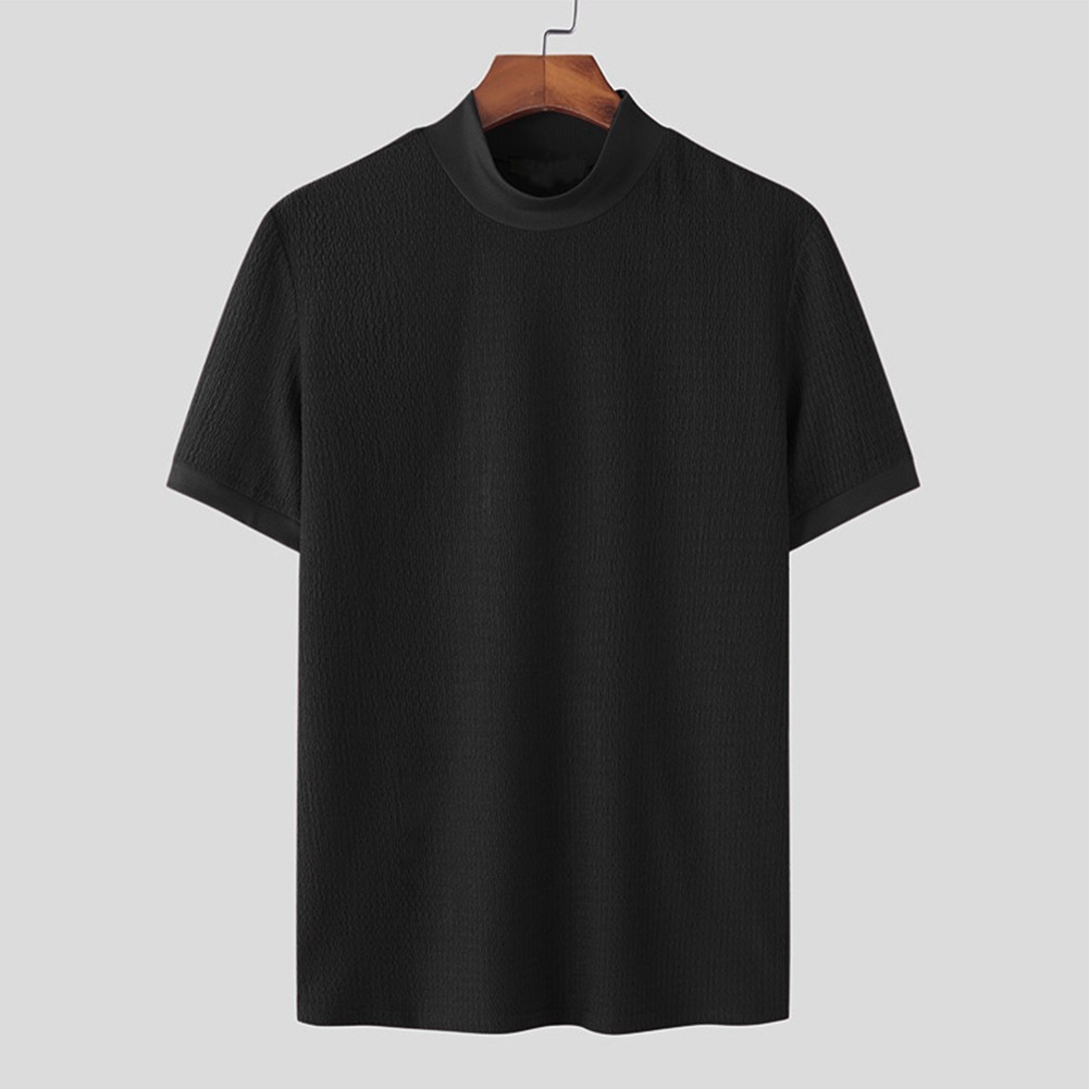 Mens KnitwearT-Shirts Mock Neck Sweater T-Shirt Turtleneck Undershirt gallery