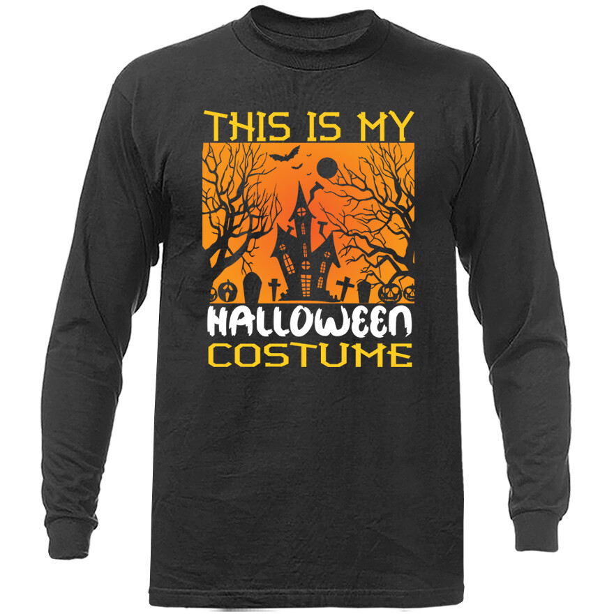 Halloween Costume Spooky Witches Pumpkin Ghost Graphic Long Sleeve