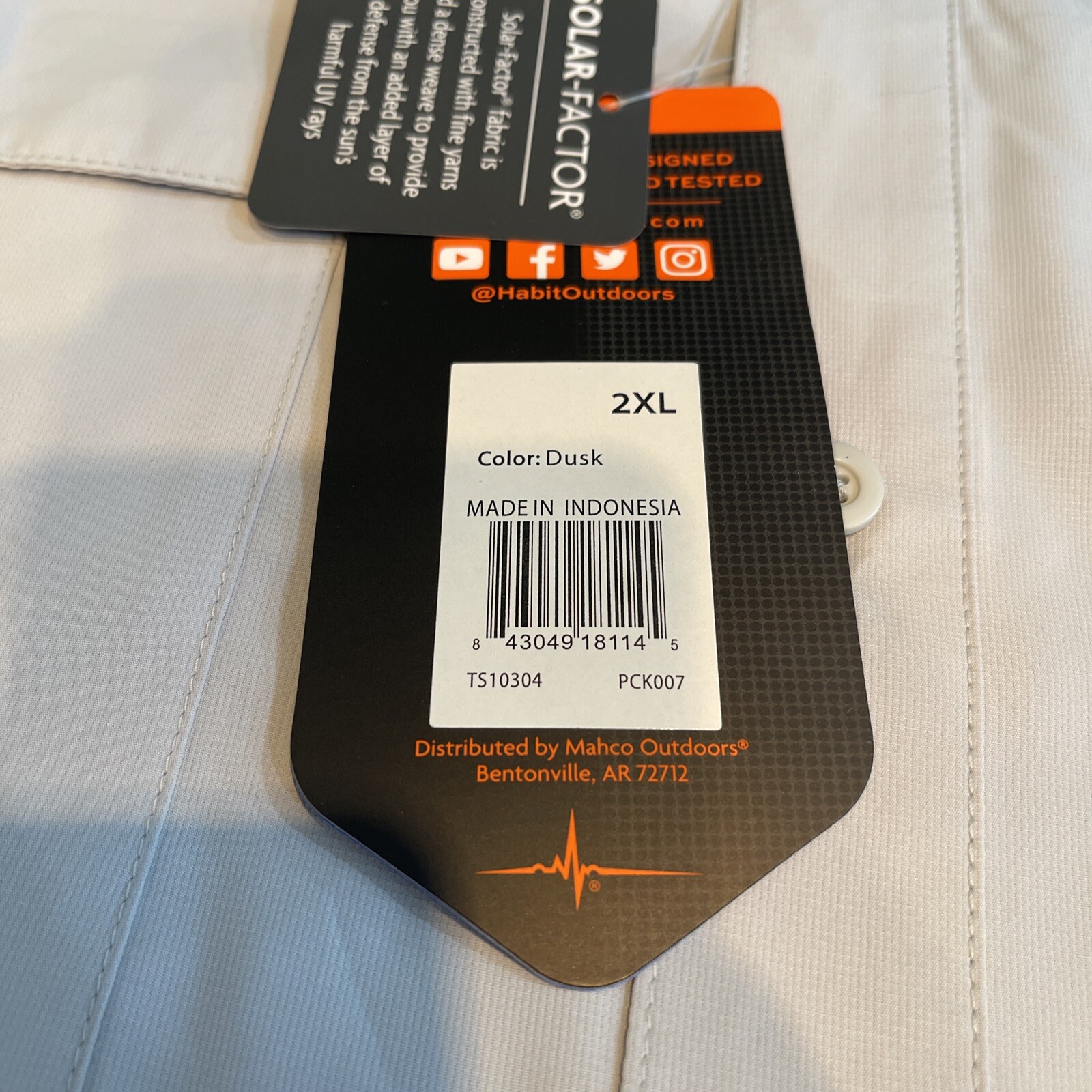 Habit Men's Long Sleeve Fishing Guide Shirt Grey 2XL gallery