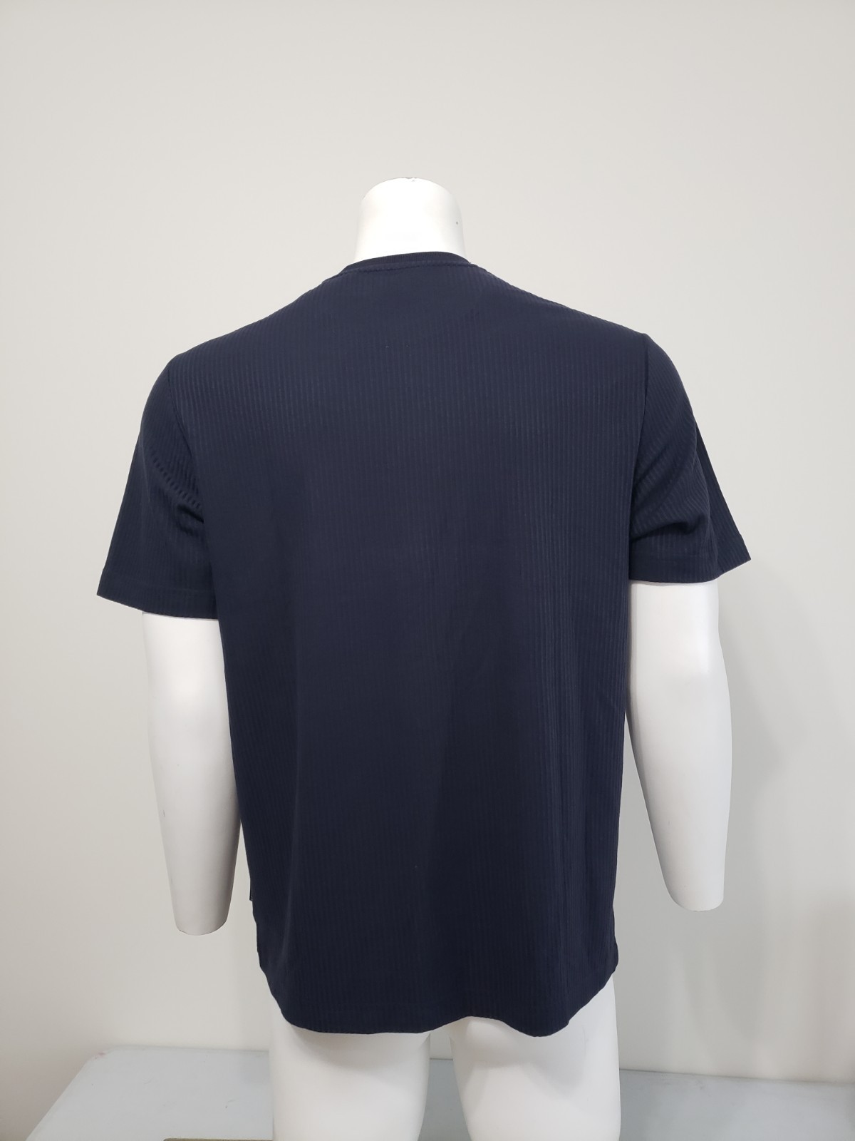 Ted Baker Men's Drop Needle Rib Crew Neck Tee Sky Captain Size M gallery