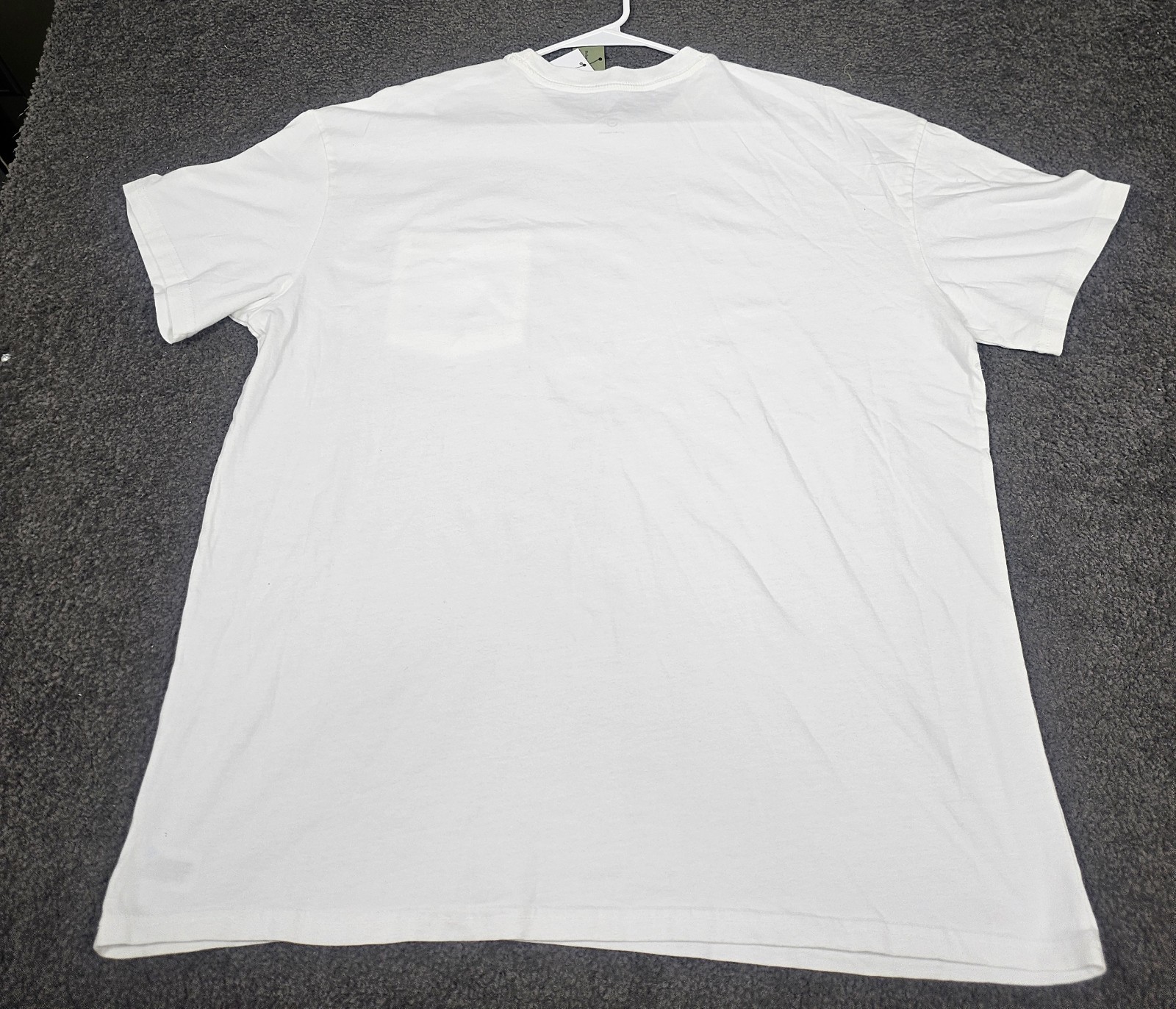 Men's Crew Neck T Shirt XL White "Pack of 2" Pocket Relaxed Fit Goodfellow Co gallery