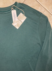 Tommy Bahama Coastal Crest Tee Crew Neck L/S Mens 3XLB UPF 30 Myrtle Green NWT
