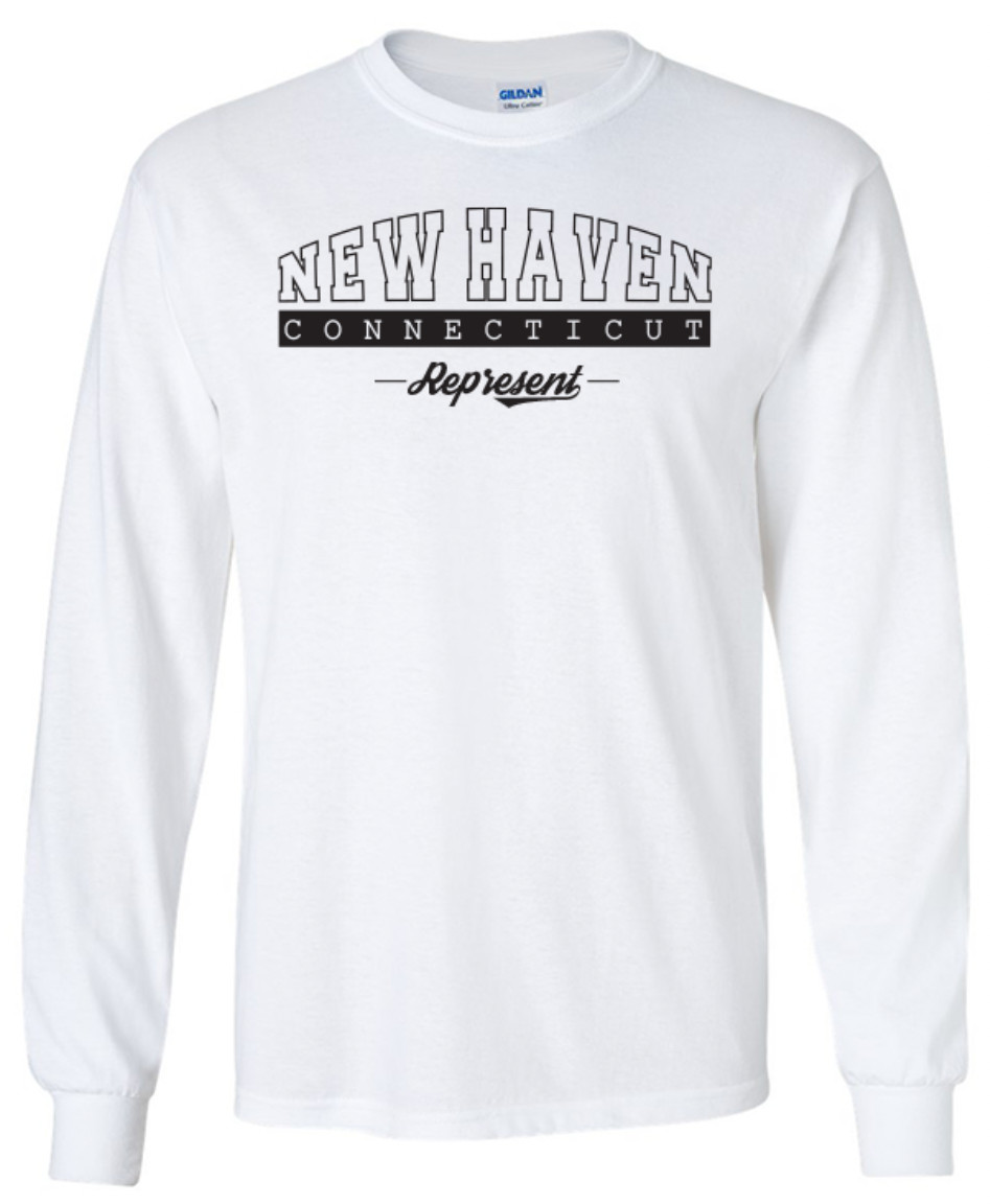 New Haven Connecticut State T-Shirt Long Sleeve Graphic Tees Unisex Apparel Text gallery