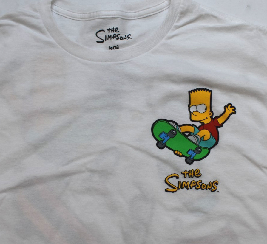 The Simpsons Mens Bart Simpson & Krusty The Clown Icons White Shirt NWT S-3XL gallery
