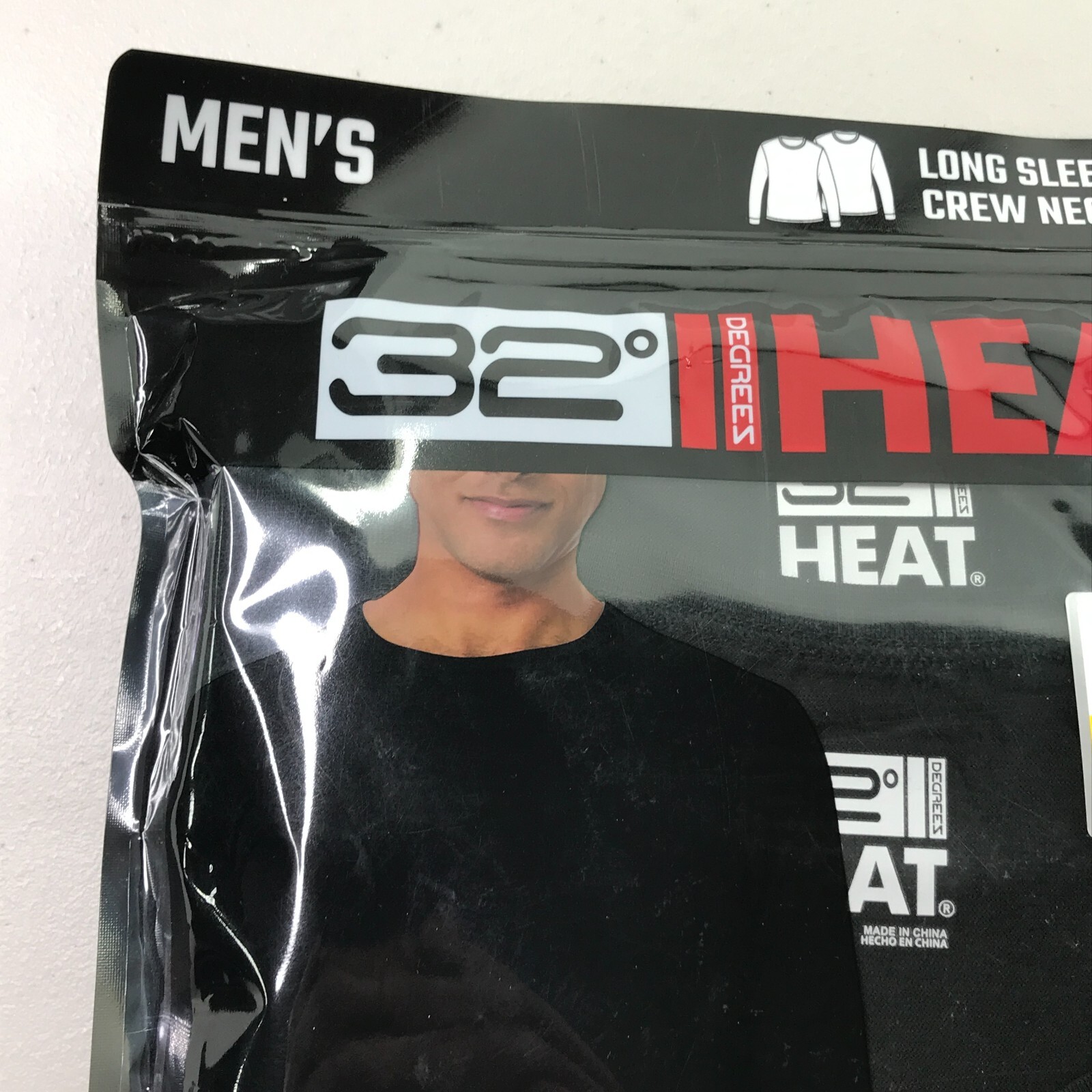 32 Degrees Heat Mens Shirt 2PK Small Black Long Sleeve Crew Neck Quick Dry gallery