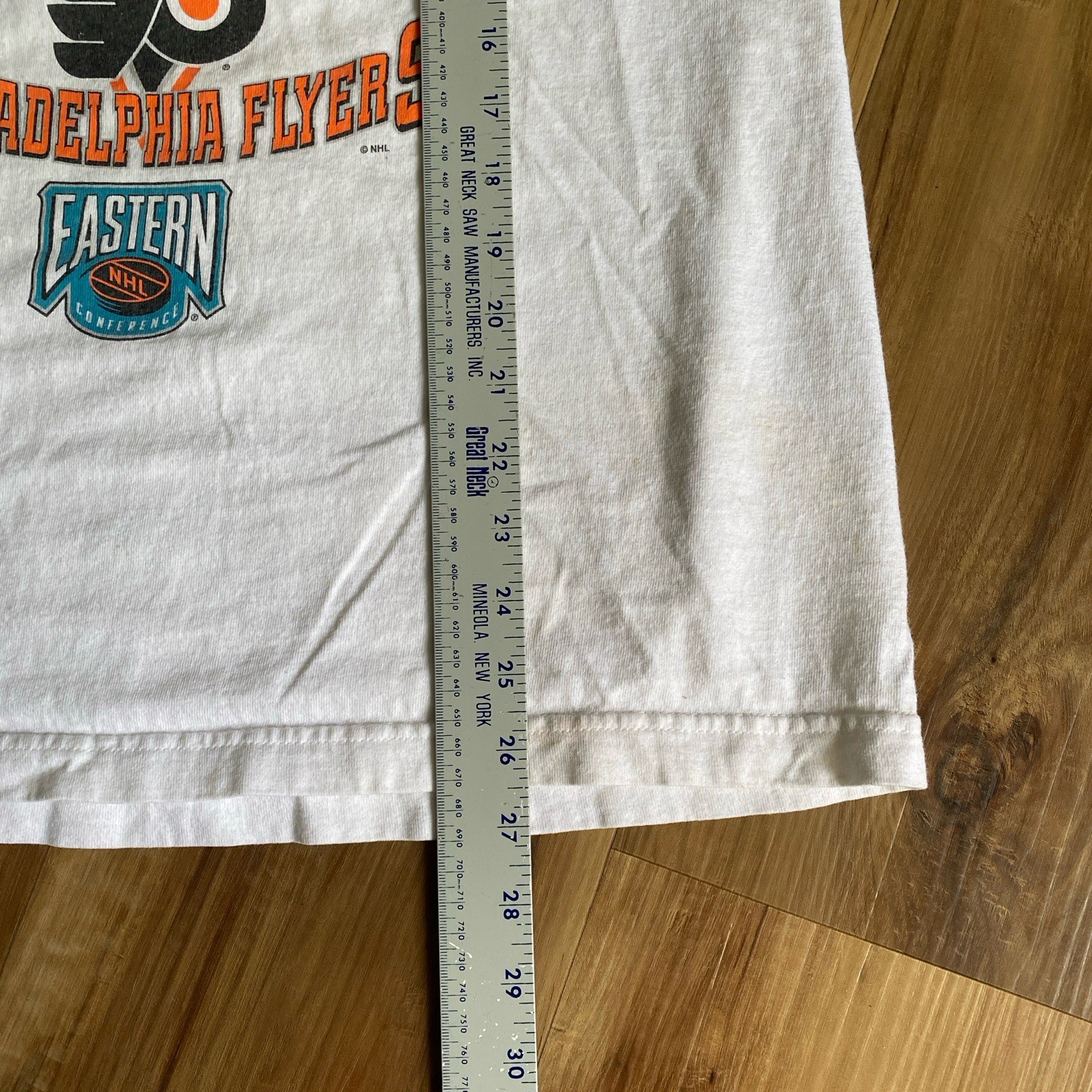 Vintage 1997 Philadelphia Flyers NHL Eastern Conference Champions T-Shirt Large gallery