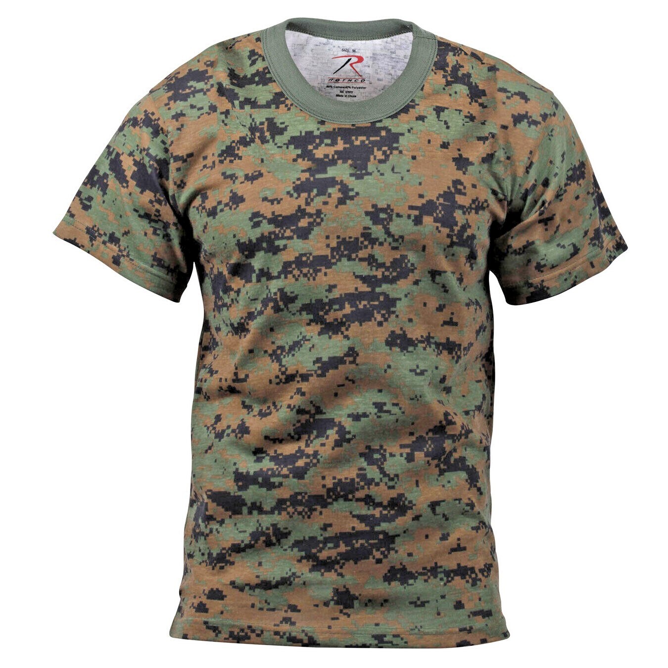 Rothco Mens Woodland Digital Camo Short Sleeve T-Shirt gallery