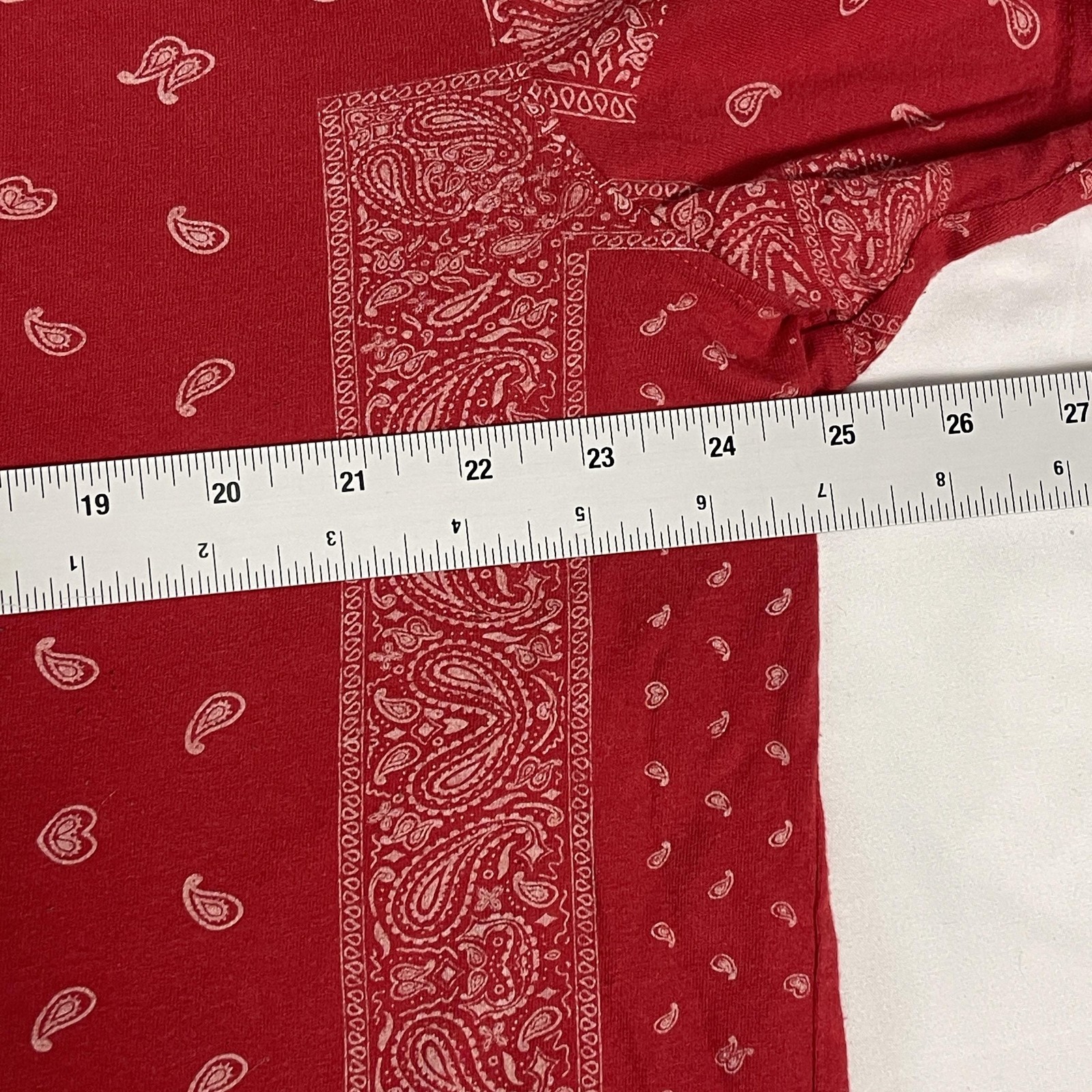 Brooklyn Cloth Shirt Mens 3XL Red Bandana Paisley Allover Graphic Tee T-Shirt gallery