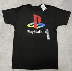 Sony PlayStation Classic Logo Ripple Junction T-Shirt Men’s M Medium Black New