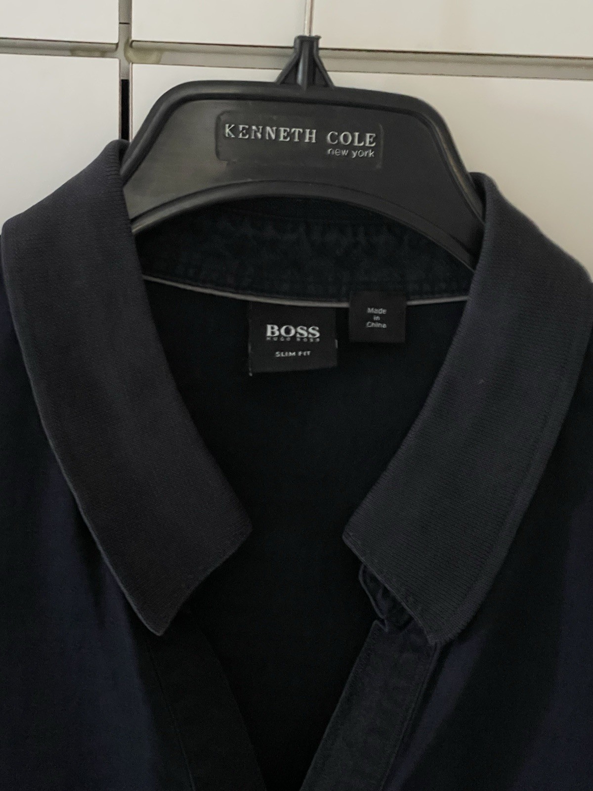 Hugo Boss Collar V-neck XXL(runs small) Navy T-shirt gallery