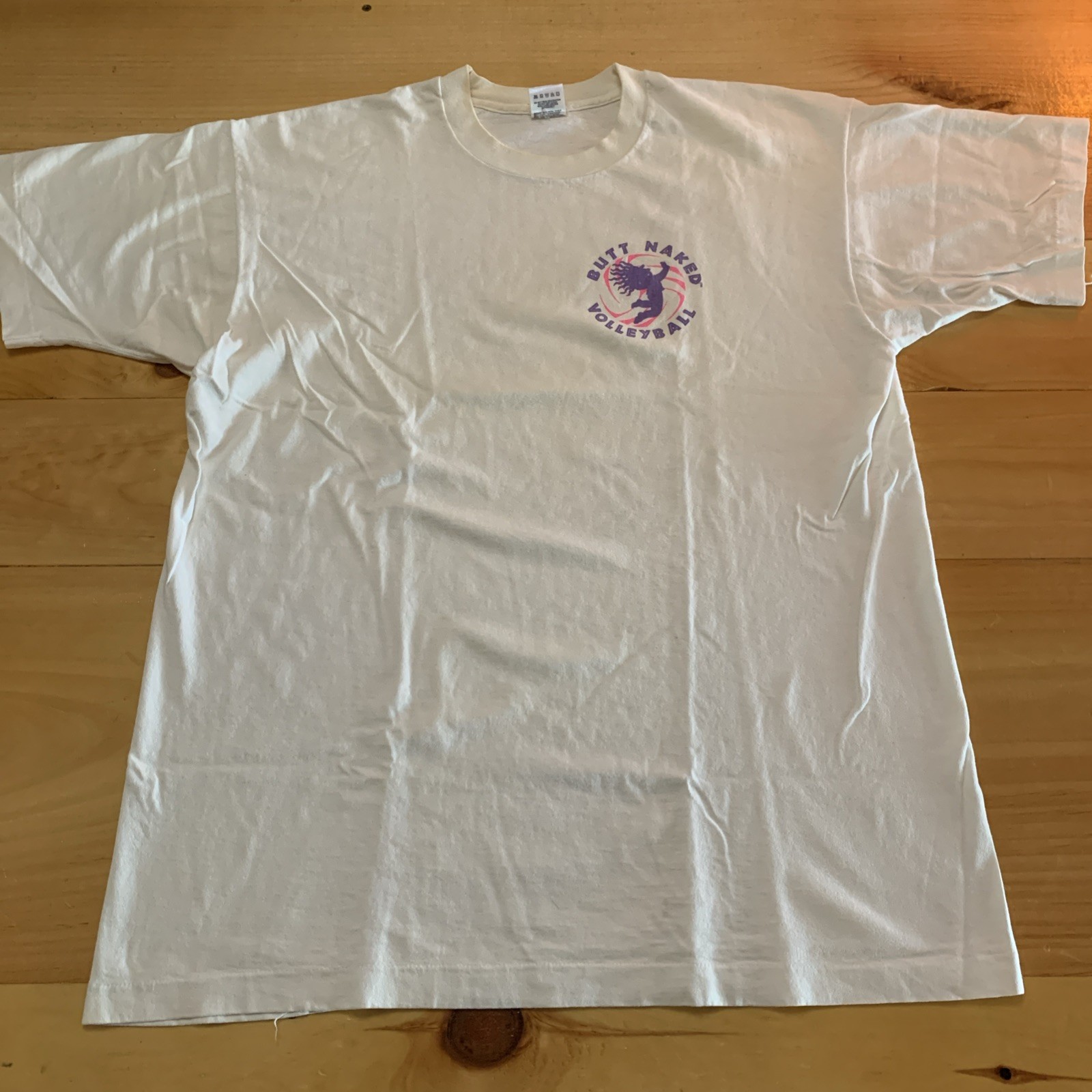 Vintage 90’s Butt Naked Volleyball Single Stitch T-shirt Trolls Doll XL FOTL gallery