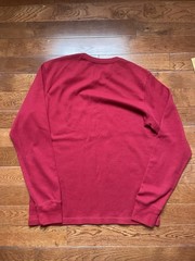 Gap Mens Size Large Red Apple Thermal Waffle Knit Shirt