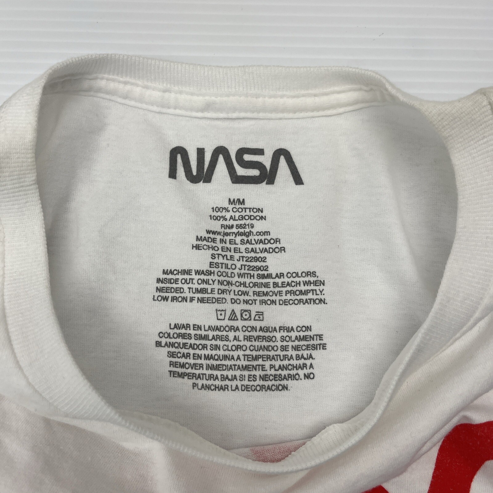 NASA Space Shuttle Astronaut USA Graphic T Shirt Men's M Medium White gallery