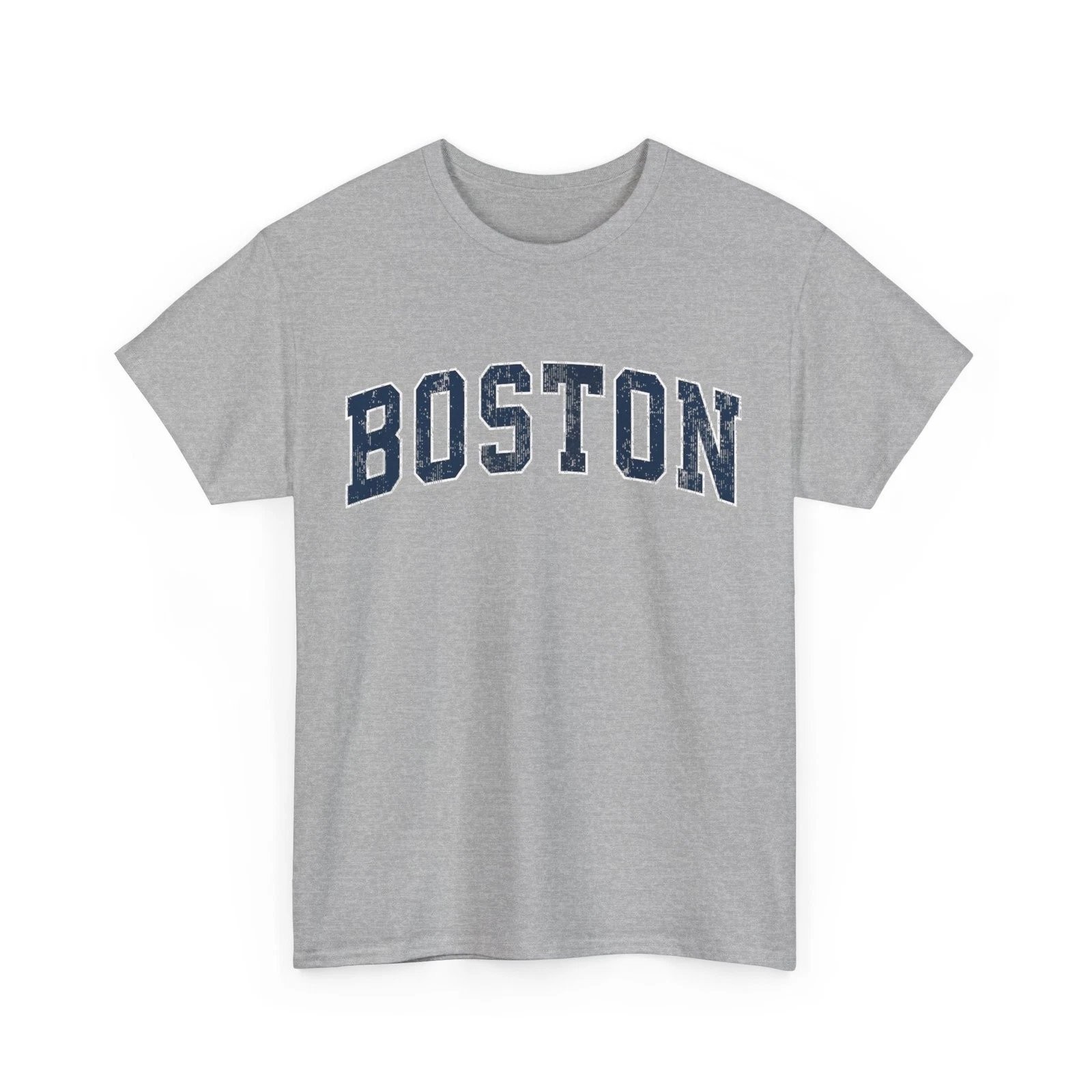 Boston Massachusetts MA Vintage Sports Navy Graphic Tee