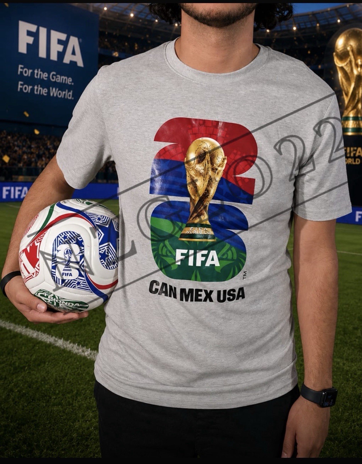 FIFA Official Licensed World Cup Outerstuff T Shirt Medium New with Tag gallery
