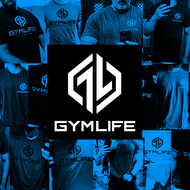 GYM LIFE® Fuse Power Up Mens Athletic T-Shirt Workout Exercise Fitness Tee Black gallery