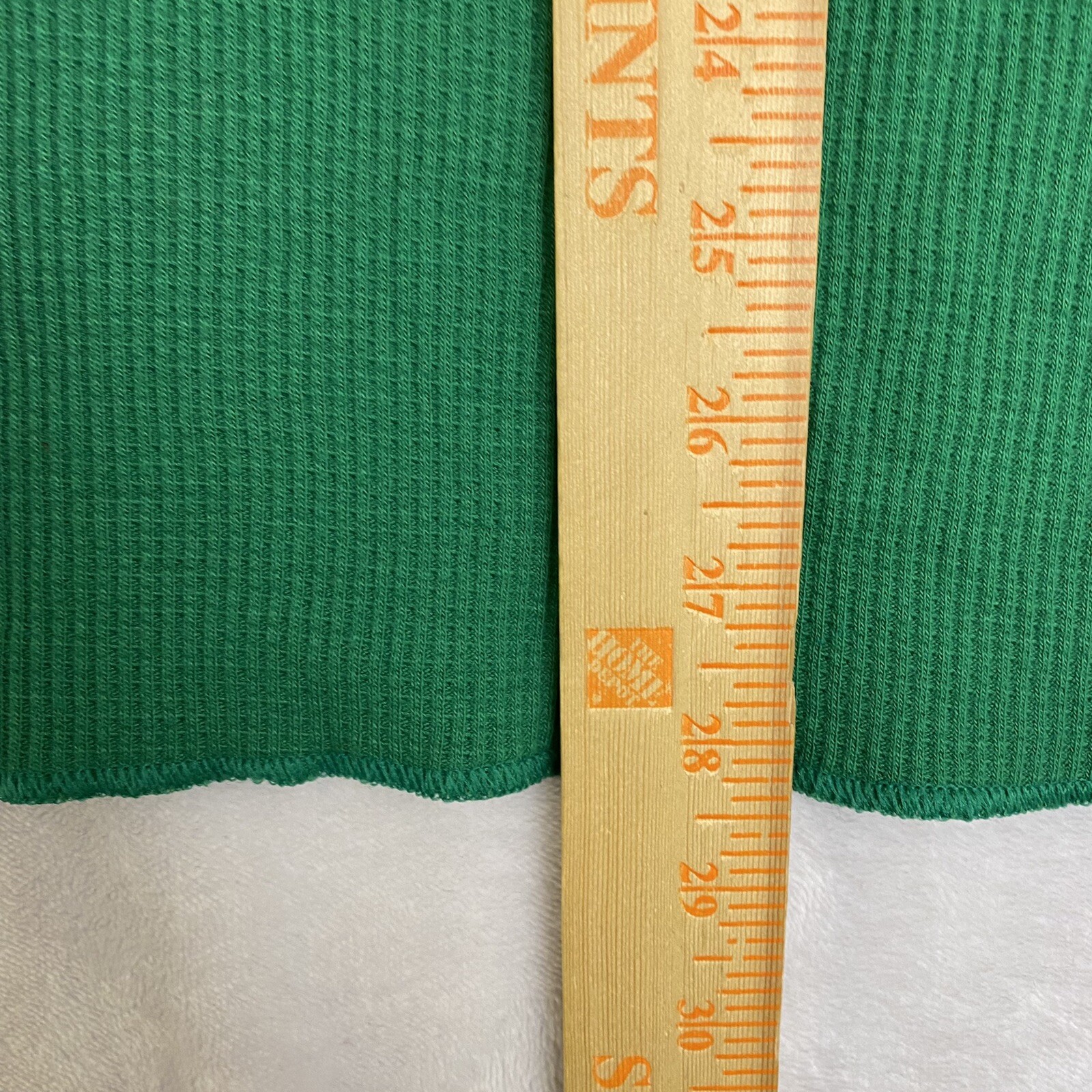 Famous Stars Straps Shirt Men's Large Green Thermal Waffle Knit Vintage Y2K gallery