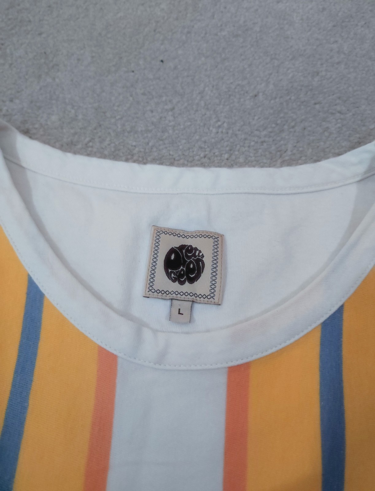 Pretty Green Striped T-shirt - L - Multicoloured - Mod Casuals 60s gallery