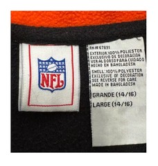 NFL BENGALS LONG SLEEVE/COLLARED NECK/ ZIPPER SWEATSHIRT? SIZE L