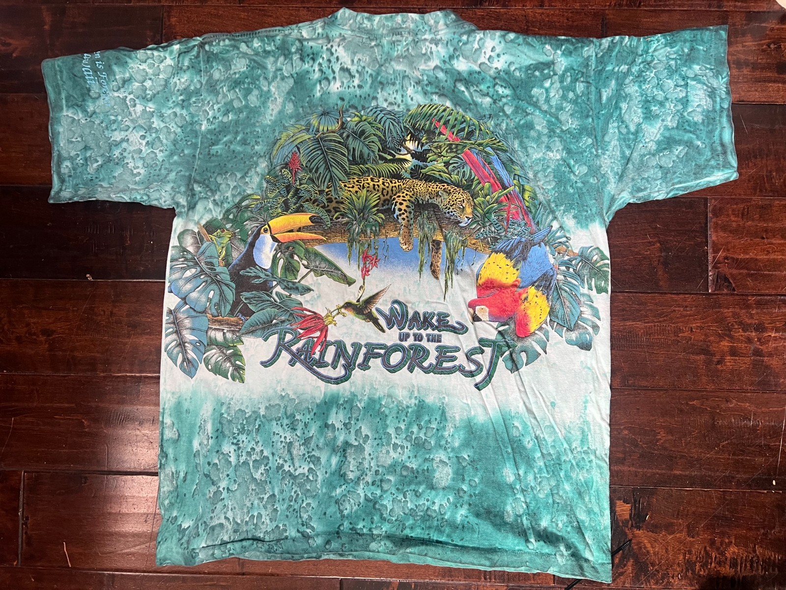Vintage Rainforest Cafe Animal AOP All Over Print T Shirt Size XL HAWAII gallery