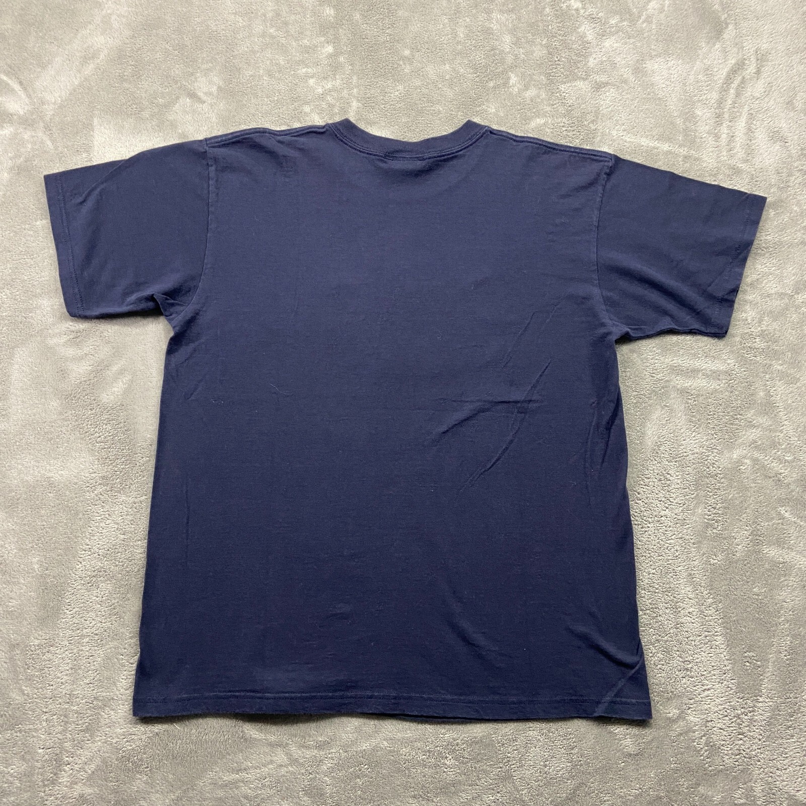 Vintage MC Sports Shirt Men's Large Blue Made In USA Retro Grandpacore 80s 90s gallery