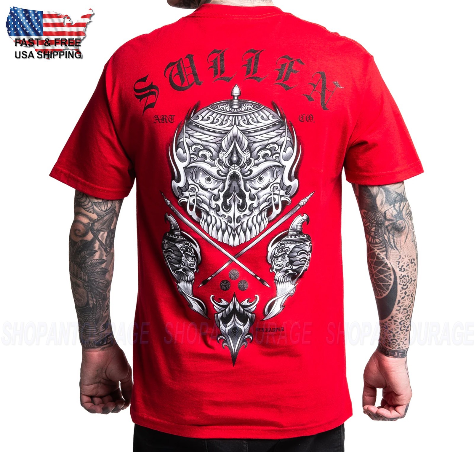 Sullen Art Collective Harper Badge Standard SCM7808 Short Sleeve Men`s T-shirt gallery