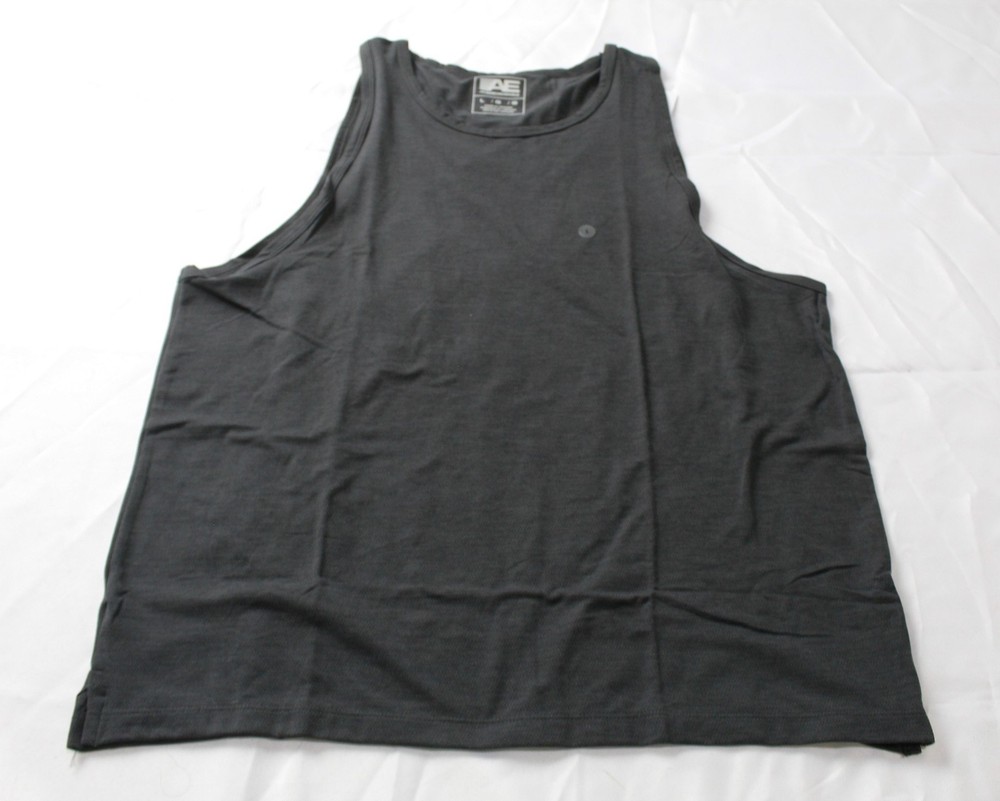 American Eagle Men’s Solid 24/7 Training Tank Top AC2 Dark Gray Large NWT
