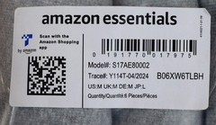 Amazon Essentials 6 PACK Mens Lightweight Tank Undershirts Black/Gray Size M