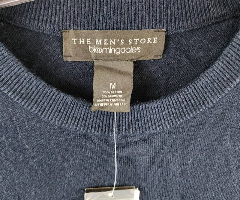 The Men's Store at Bloomingdale's Cashmere Blend Sweater Tee M True Navy S/S gallery