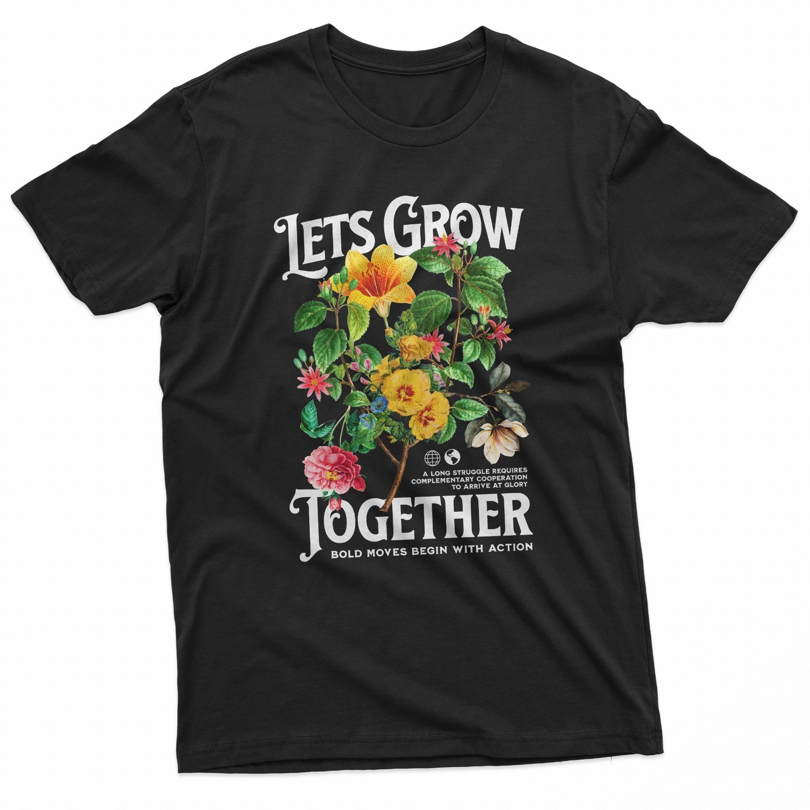 Yellow Flower Positive Vibe Streetwear T-Shirt gallery