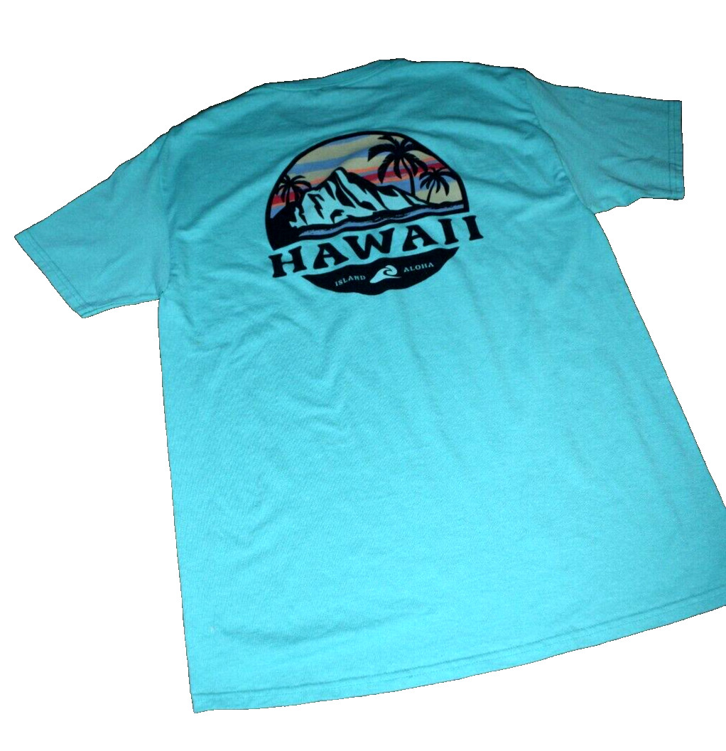 Jerzees Brand-Dri-Power-T-Shirt-Logo HAWAII-Spearmint Green-50Cotton/50Poly. gallery