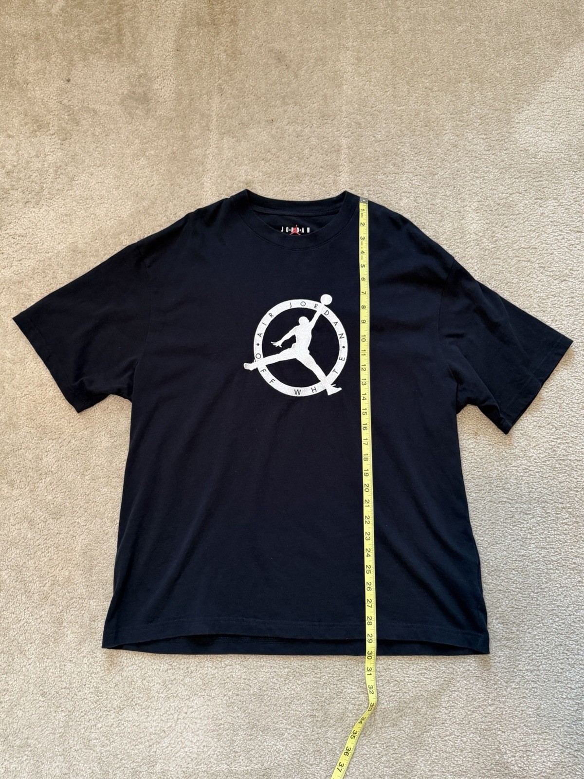 Jordan X Off-White MJ T-Shirt Black/White/Forest Green Size XL gallery