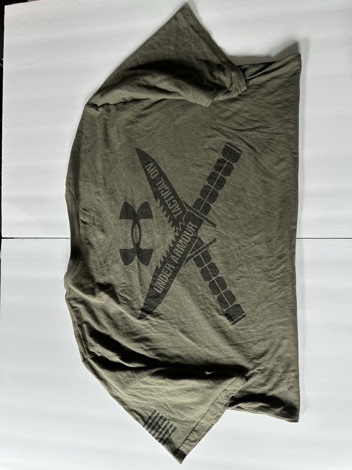 Under Armour Tactical Men's 3XL Green Loose Fit Graphic Crew Neck T-Shirt gallery