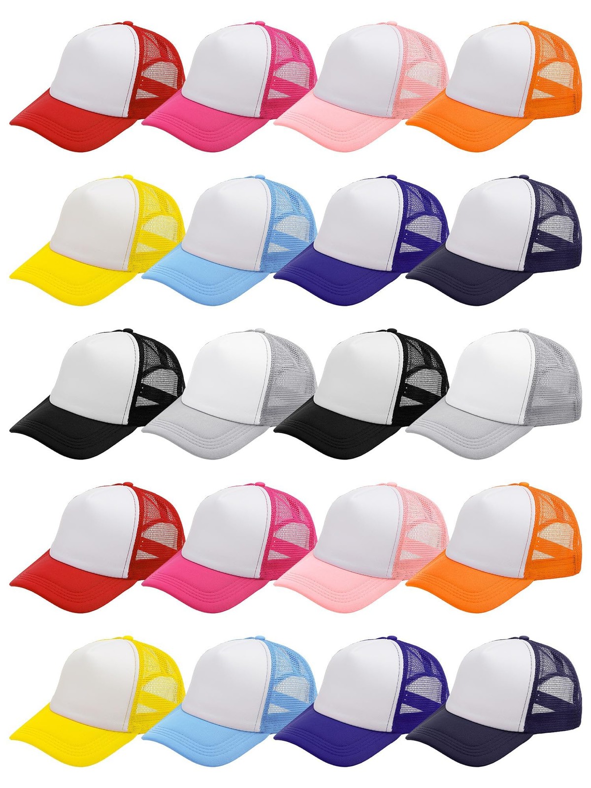 Fingertip WD 20 Pack Sublimation Blank Cap Trucker Fashion Sublimation Blank …