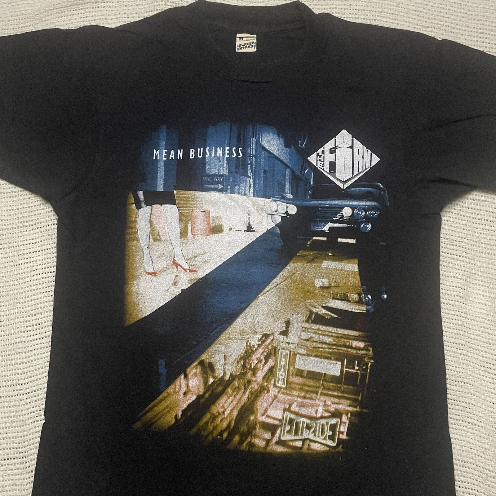Screen Stars 1986 THE FIRM Small Medium MEAN BUSINESS TOUR Jimmy Page VINTAGE gallery