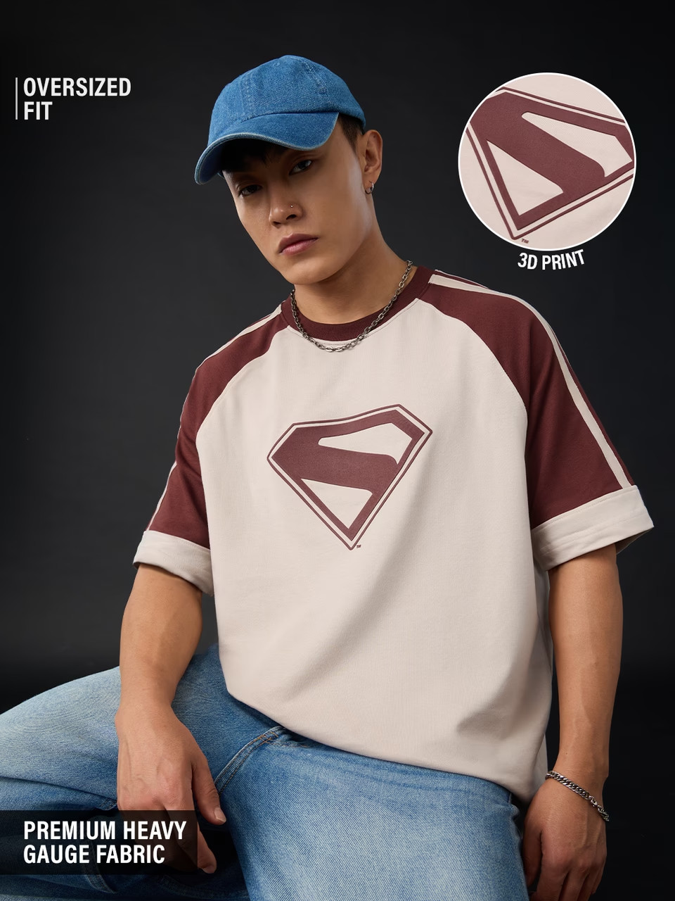 DC Superman 3D Print Logo Oversized T-Shirt – Premium Fabric Summer Jersey 2026