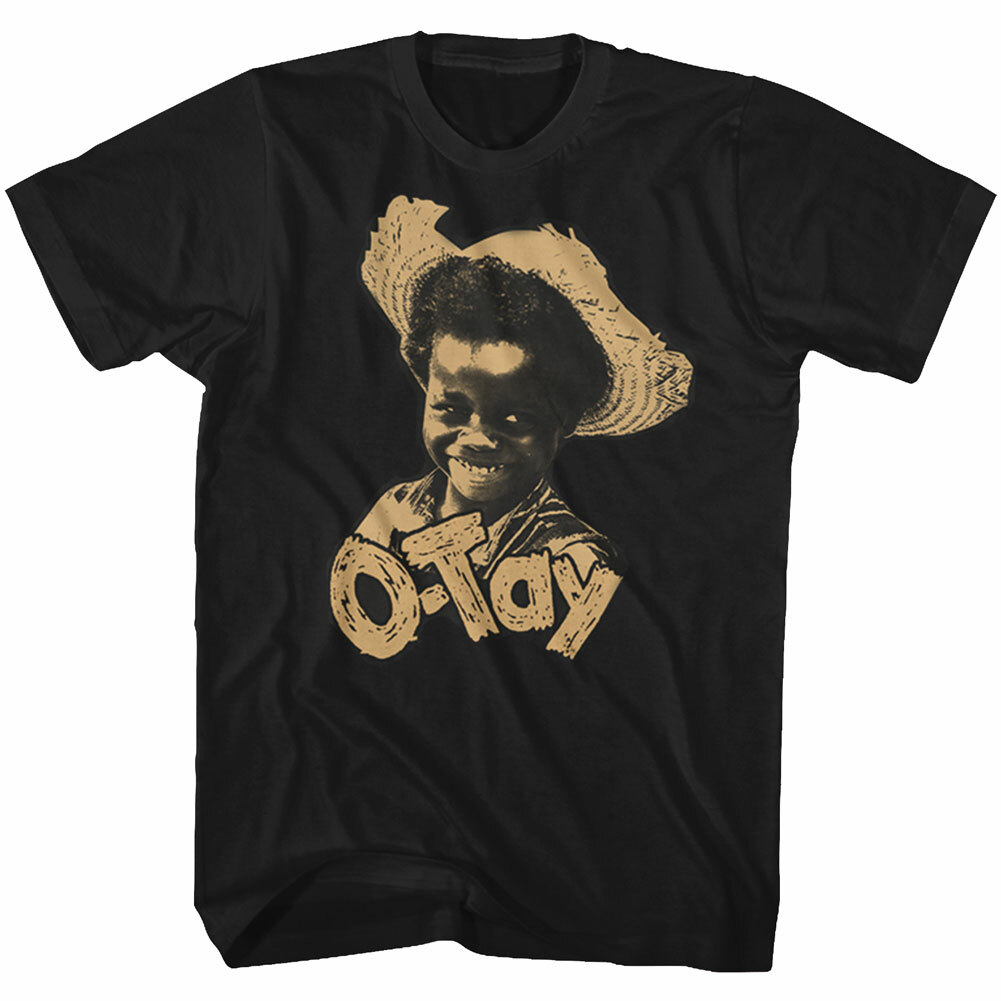 Little Rascals 1950’s TV Show Buckwheat In Straw Hat O Tay The Men’s T Shirt