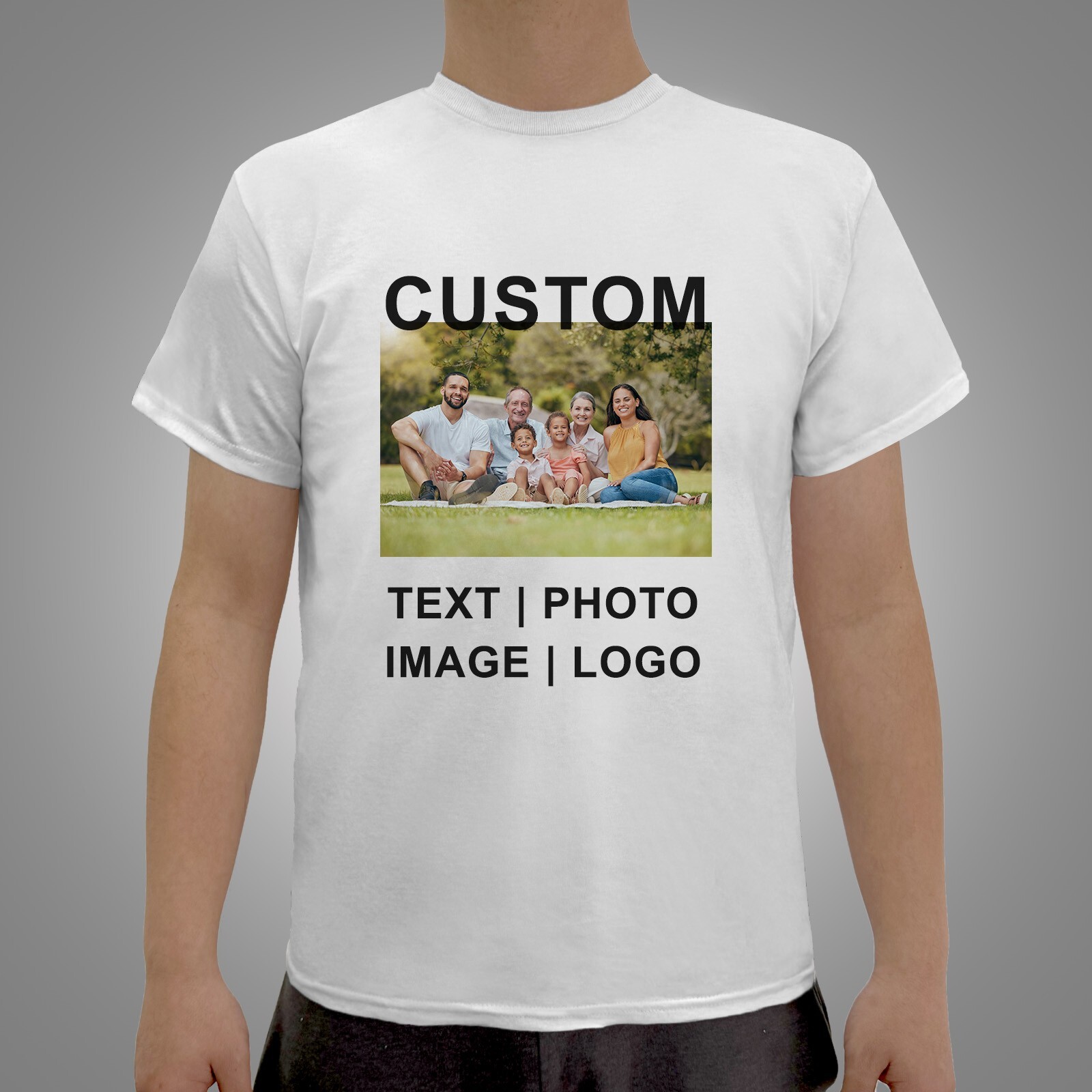 Custom Tee Personalized T Shirt Print Your Logo Photo Text Custom Made Shirt Tee gallery