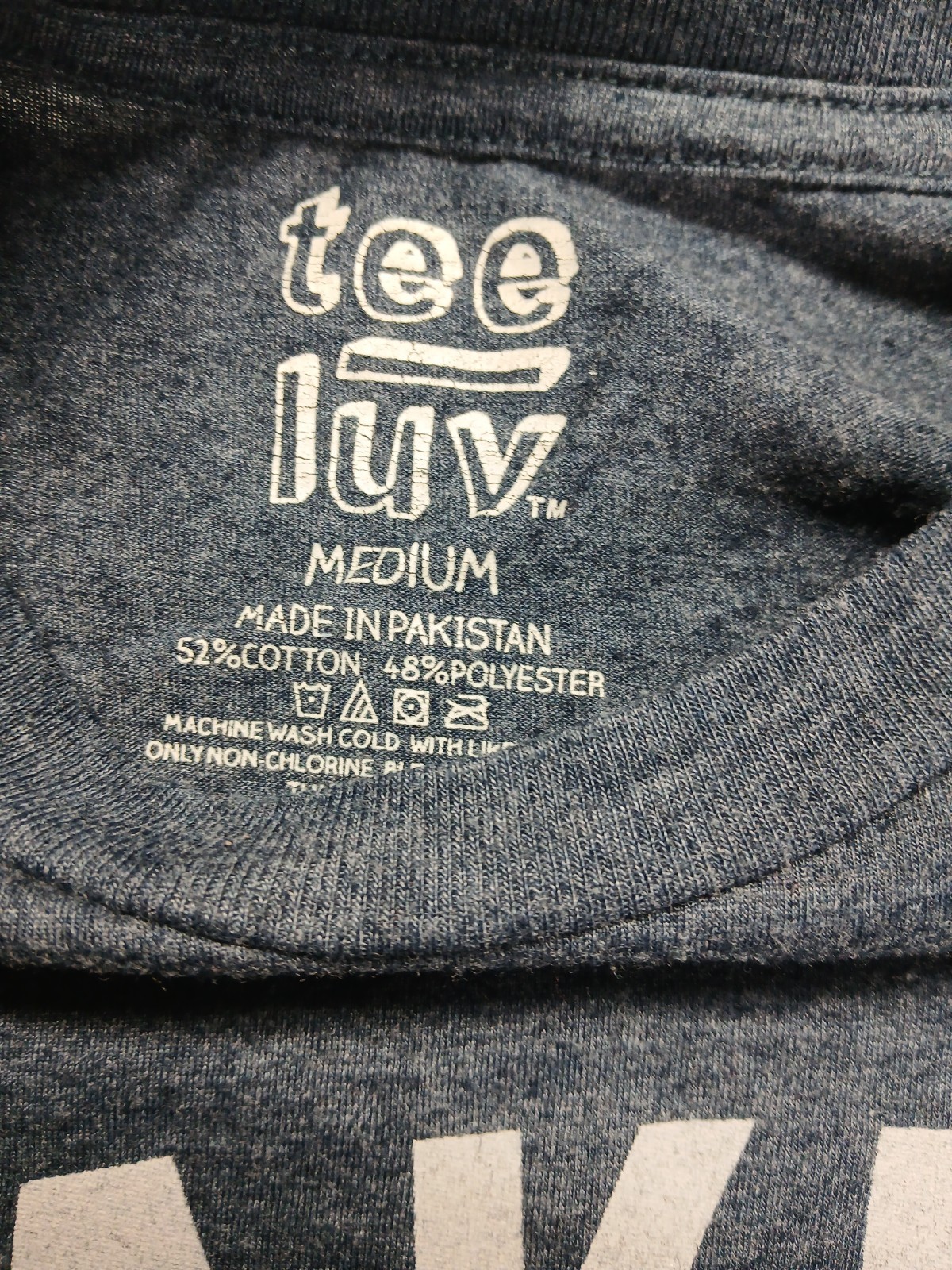 Tee Luv, Popeye T-shirt, Medium, Blue, Tagless Crew Neck Shirt gallery