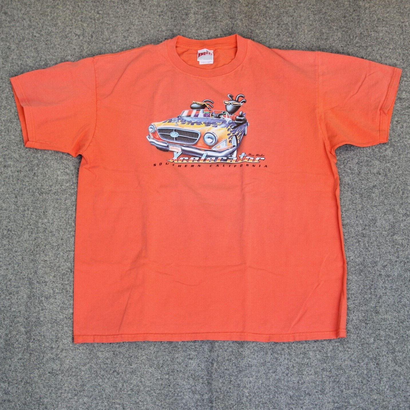 VTG Knotts Berry Farm T Shirt XL Xcelerator Roller Coaster Theme Park Ride Tee gallery