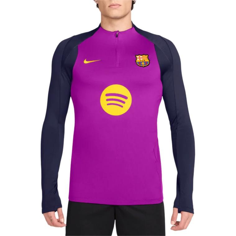 Nike Logo Pattern Long Sleeve Stand Collar Slim Fit T-Shirt gallery