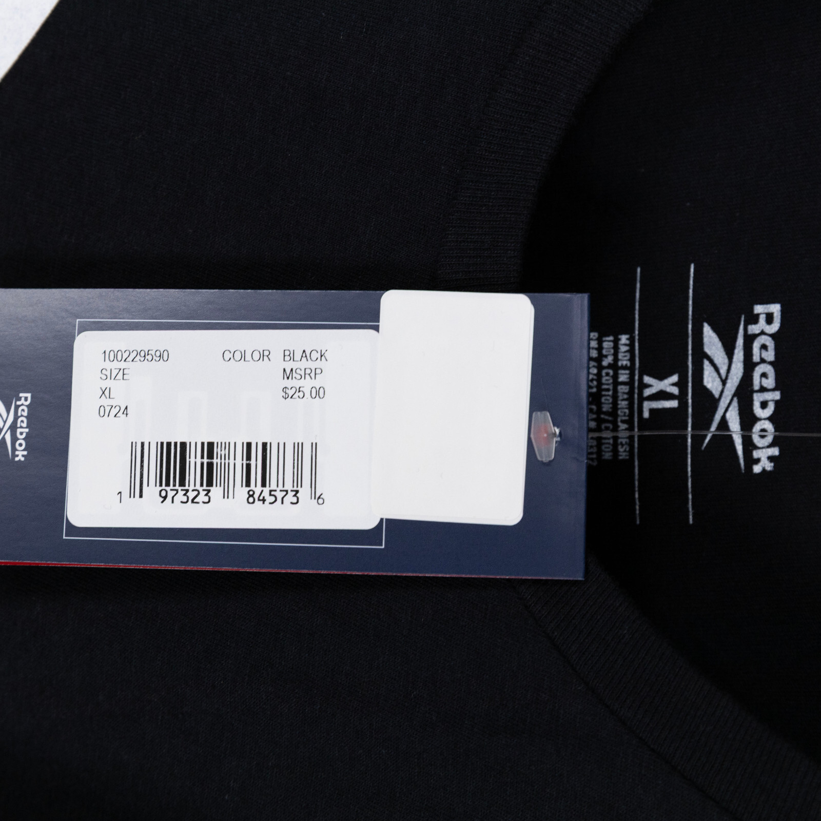 Reebok Men Practice Logo Sneaker Graphic T-Shirt Black Size XL gallery