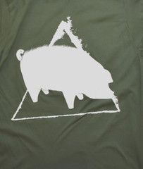 Roger Waters This Is Not A Drill Tour Pig Graphic Adult Green Shirt New S, XL