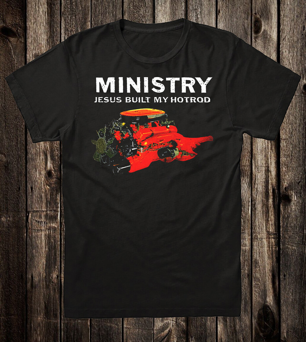 Retro Tee T Shirt 100% Cotton 80's 90's Style Ministry Jesus Built My Hot Rod gallery