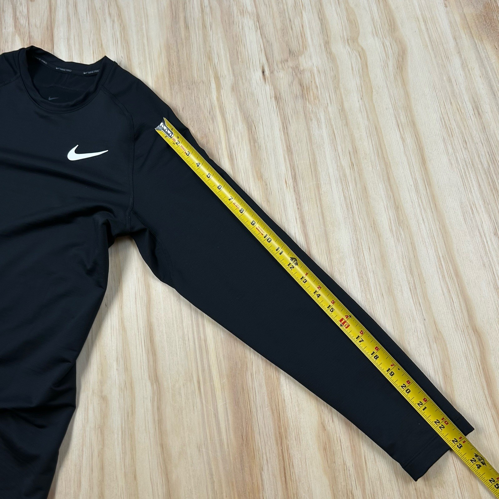 Nike Pro Pinwheel Thick Winter Long Sleeve Base Layer Black Size Large Warm gallery