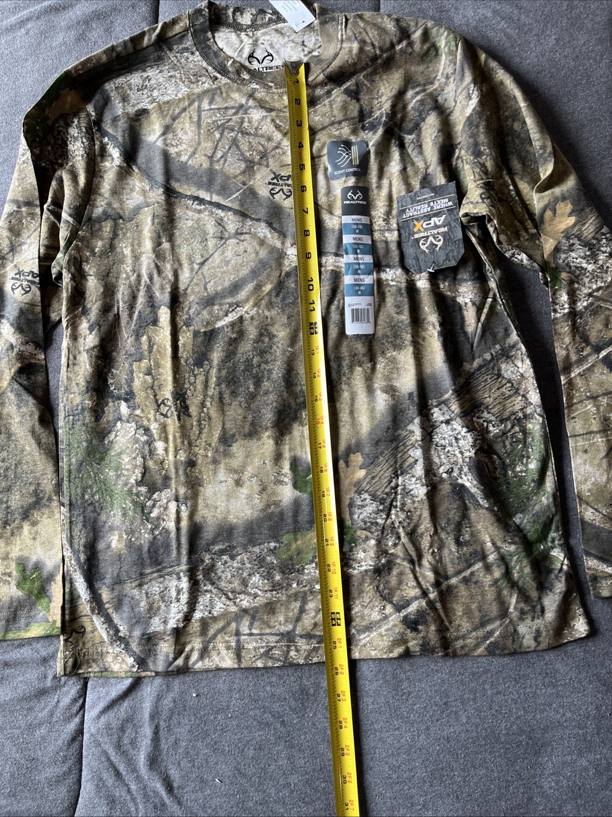 REALTREE APX SCENT CONTROL HUNTING CAMO LONG SLEEVE MEN'S T-SHIRT (SIZE - M) gallery