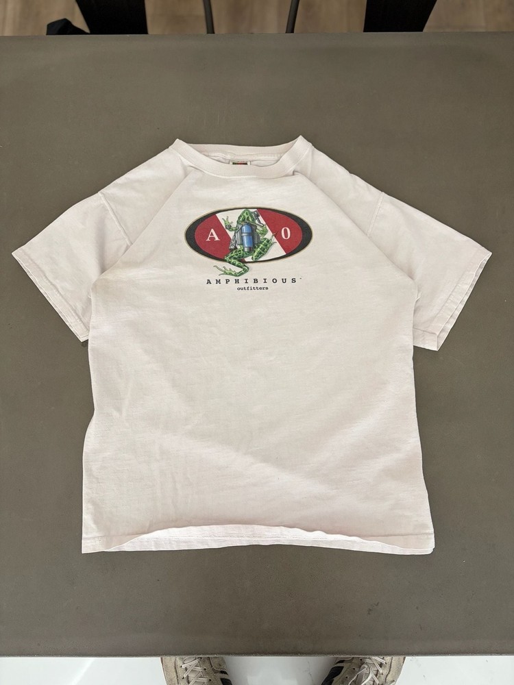 Amphibious Outfitters Scuba Diving Frog Graphic T-Shirt Size Large