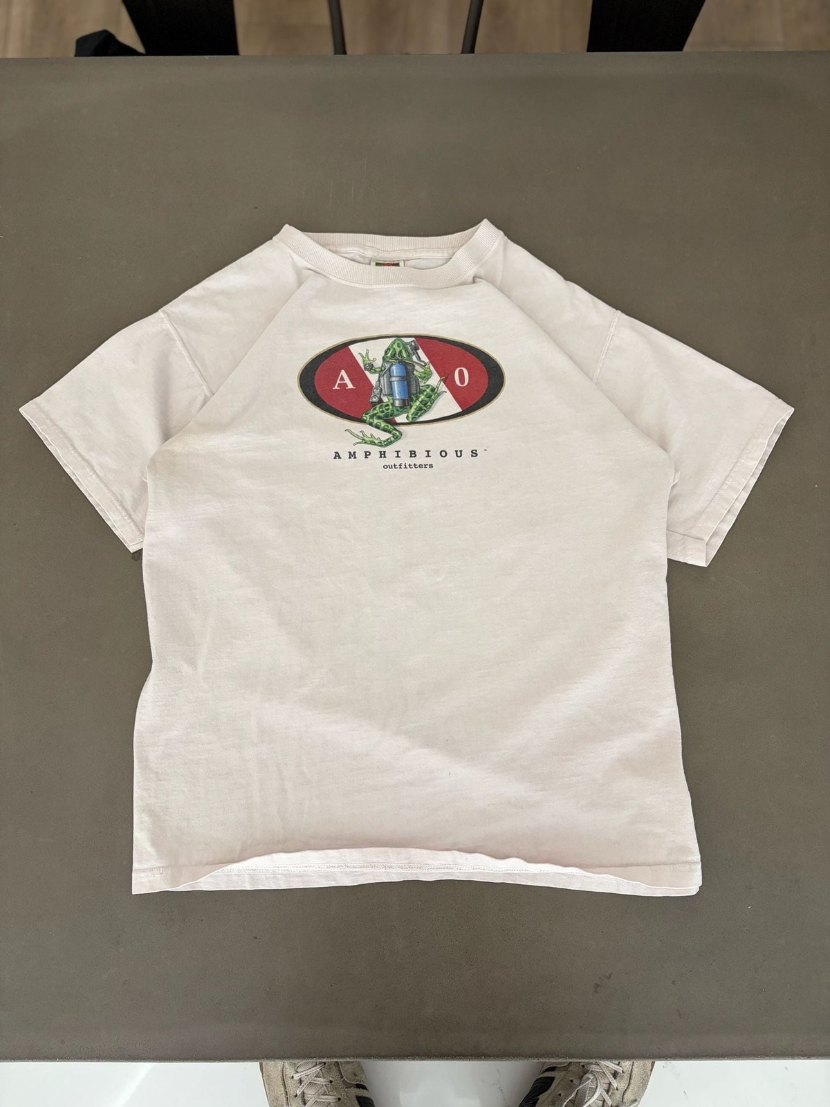 Amphibious Outfitters Scuba Diving Frog Graphic T-Shirt Size Large