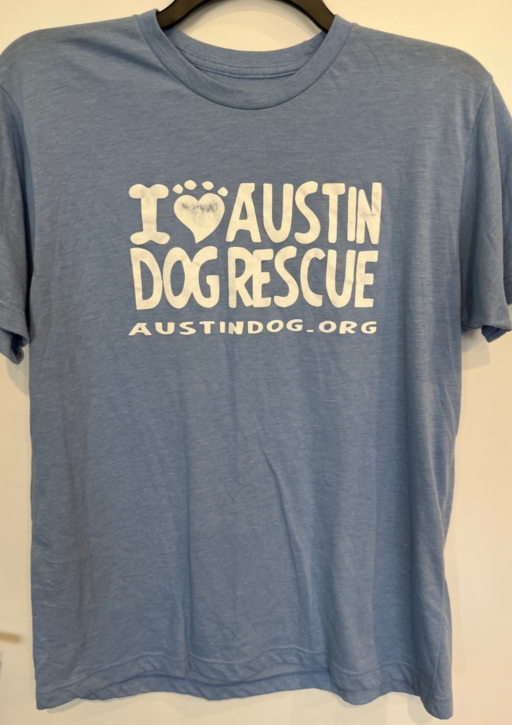 Austin Dog Rescue T-shirt - Light Blue Size unmarked, See description gallery