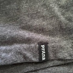 Prana Men’s Long-Sleeved Tee Size L Gray Logo Pullover